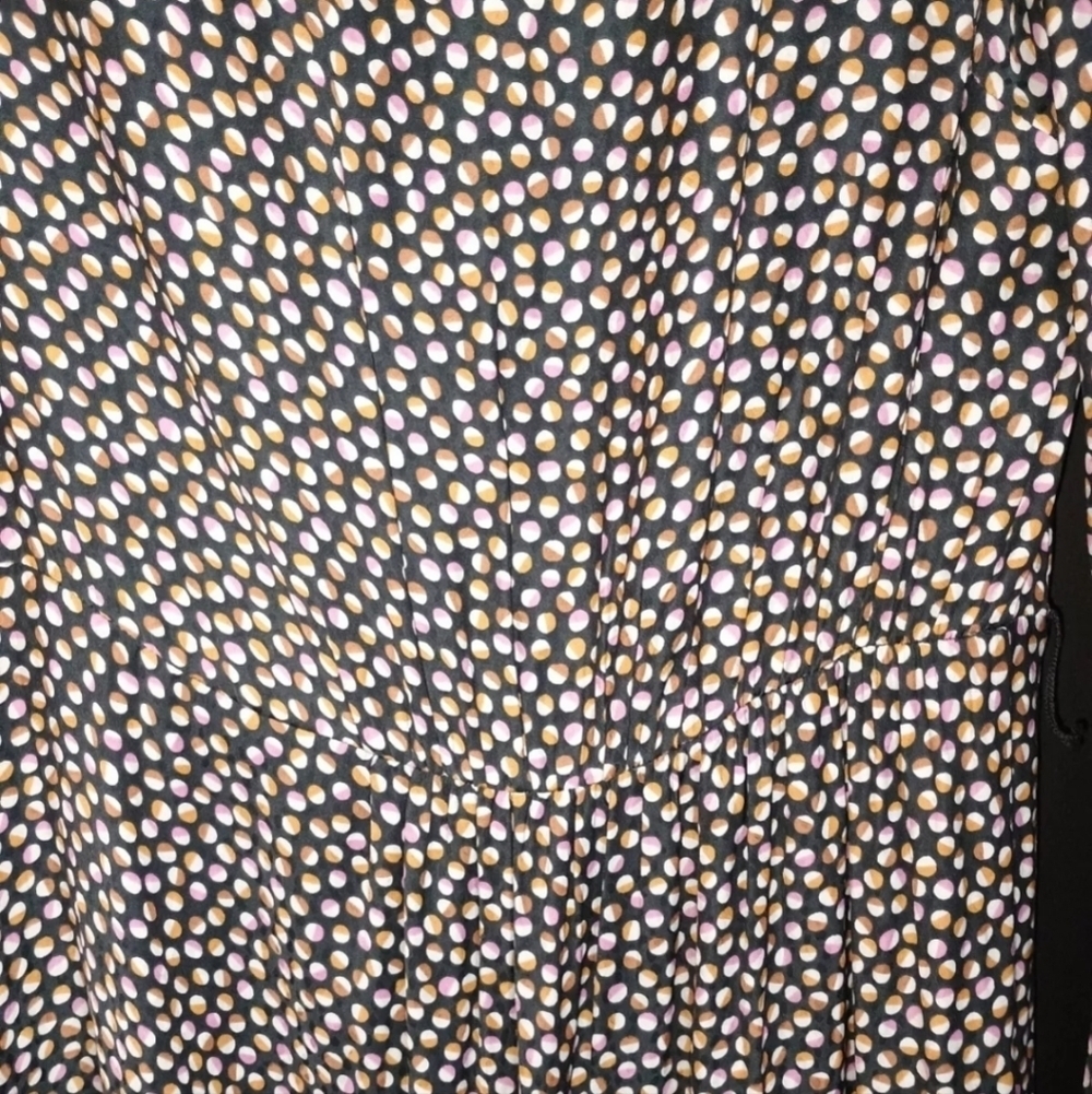 Ann Taylor Long Sleeve Polka Dot Dress Size 0 - Picture 3 of 6